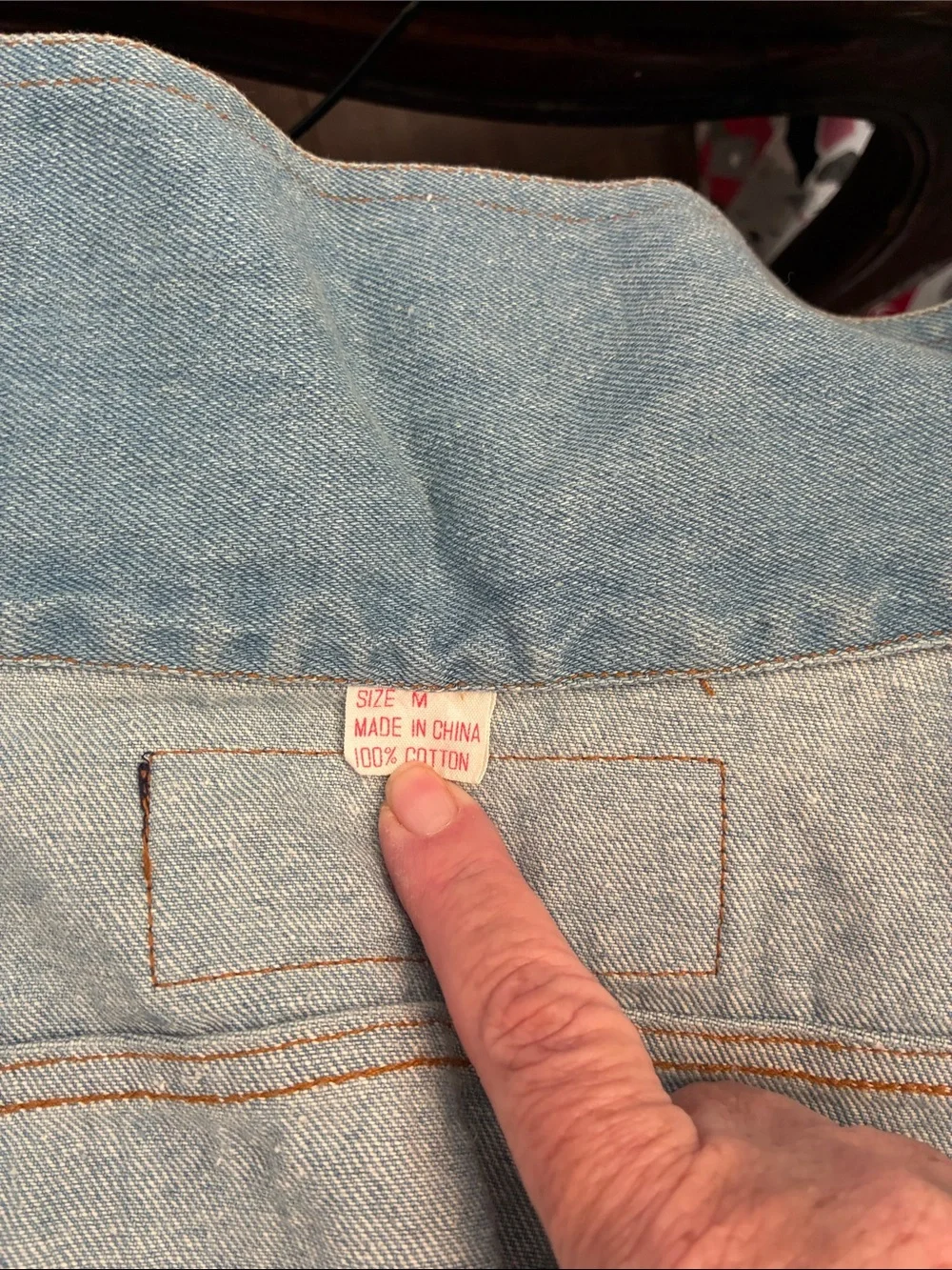 Dogs Light Blue Denim leisure jacket with Wing Patch